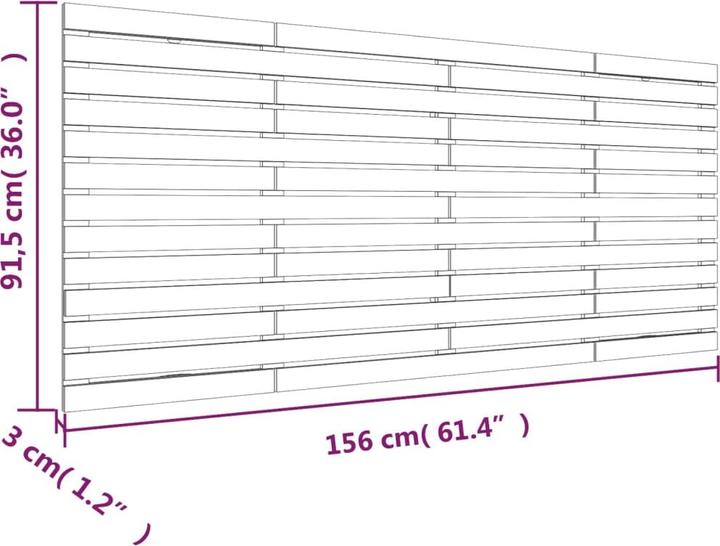 Actual product image VidaXL Oksiutka (156 x 3 x 91.5 cm)