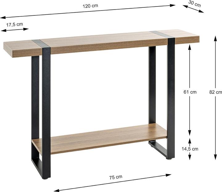 Produktbild HAKU Möbel Konsole (120 x 30 x 82 cm)
