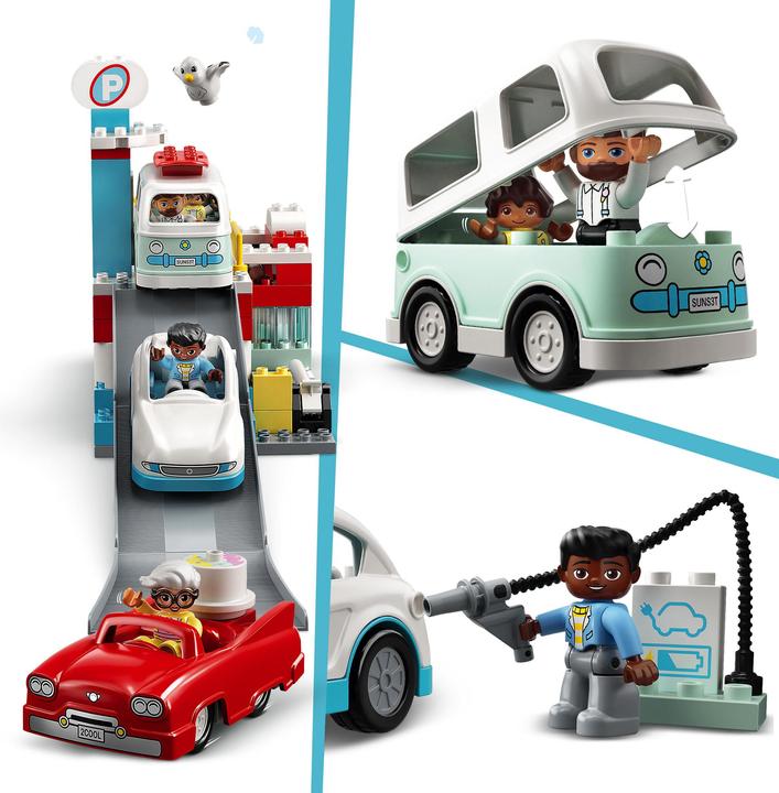 Produktbild LEGO Parkhaus mit Autowaschanlage (10948)