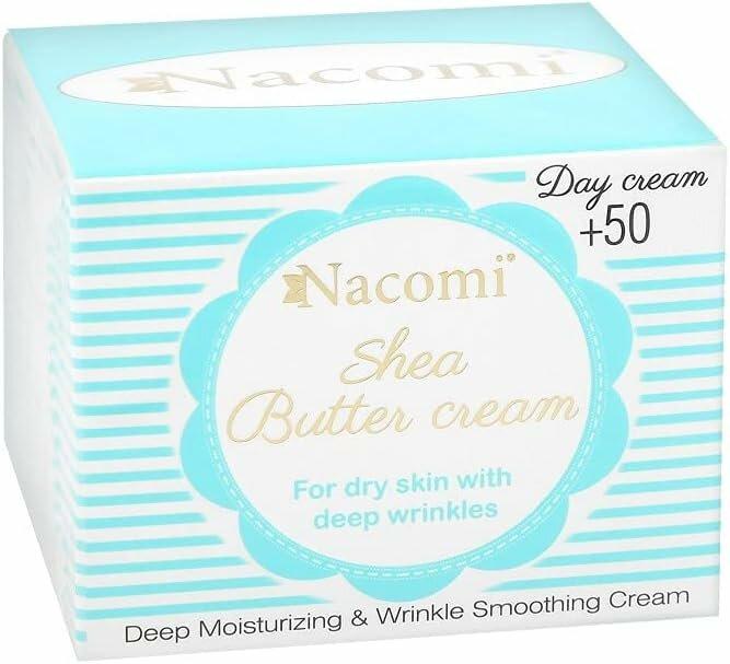 Nacomi NACOMI Shea Butter Cream krem do twarzy z witaminą E i kwasem hialuronowym 50+ na dzień 50ml (Körpercreme, 50 ml)