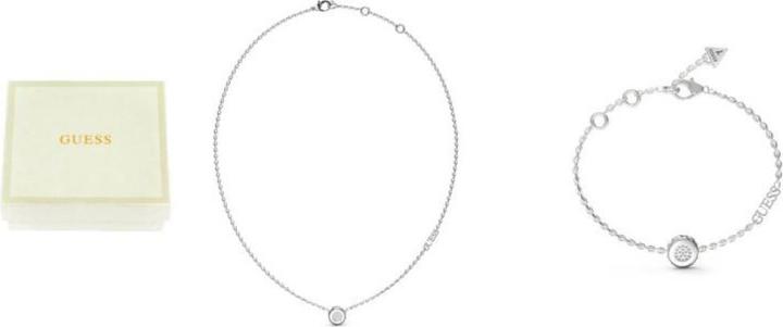 Guess Matelasse Coin Bracelet&Nk Bx Set (Edelstahl)