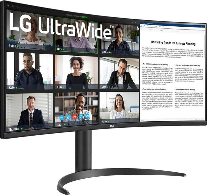 Produktbild LG 34WR55QK-B (3440 x 1440 Pixel, 34")