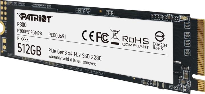 Image du produit Patriot P300 SSD 512 GB (512 Go, M.2 2280)