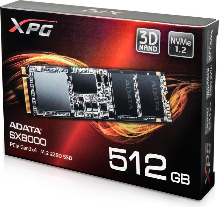 Actual product image Adata Flash SX8000 (512 GB, M.2)