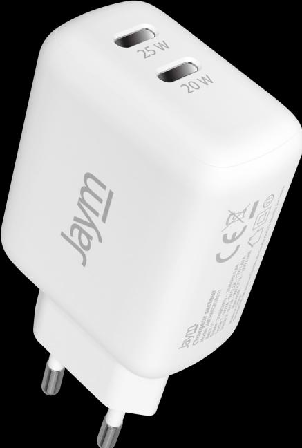 Produktbild Jaym Schnelles Doppel-USB-C-Ladegerät 45W 3A PD und PPS (45 W)
