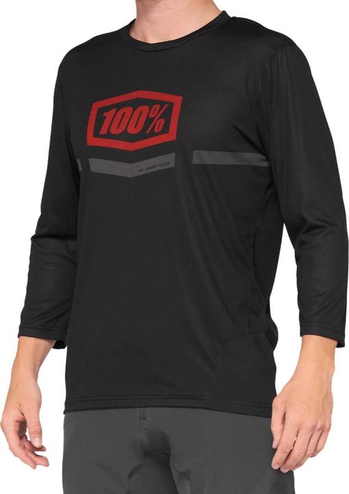 Actual product image 100% Unknown 3/4 Jersey airmatic black/red (S)