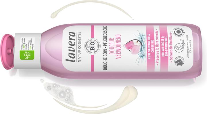 Actual product image Lavera Pflegedusche Verwöhnend Bio Wildrose & Bio Baumwolle (250 ml)