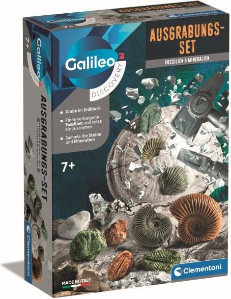 Produktbild Clementoni Austrabungs-Set Fossilien & Mineralien