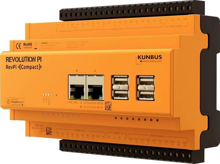 Actual product image Kunbus RevPi Compact PR100272 PLC control module