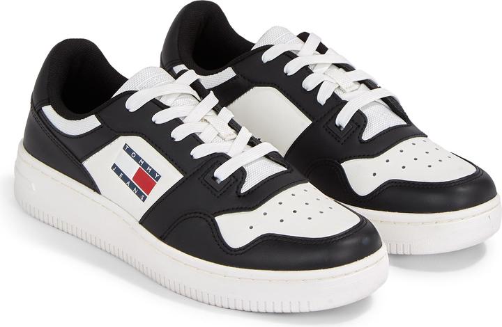 Produktbild Tommy Hilfiger TJW Retro Basket Essential Sneakers - Zwart / Ecru - Maat 36 (36)