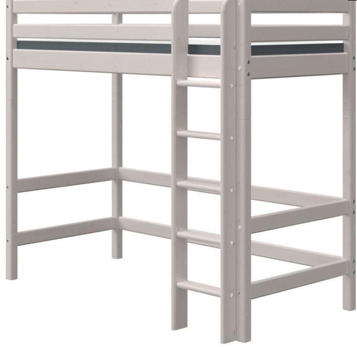 Image du produit Flexa Lit mezzanine 90x200 Échelle Verticale Gris Classic (90 x 200 cm)