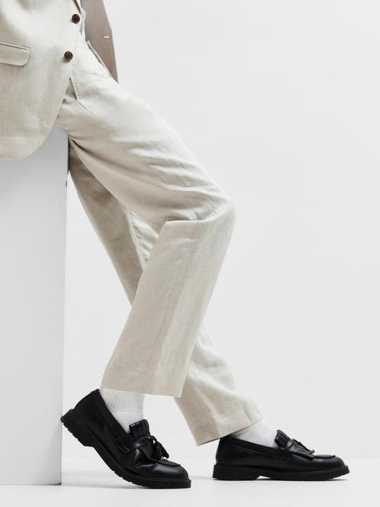 Actual product image Selected Homme Regular fit linen suit trousers (46)