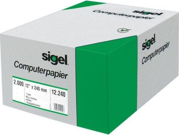 Actual product image Sigel DIN computer paper (56 g/m², 2000 x, A5)