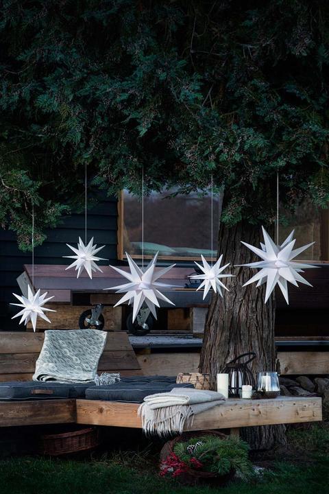 Produktbild Novaliv Weihnachtsstern Dekostern | 40cm WEISS | Innen und Aussen |für Glühbirne E14 Gewinde mit