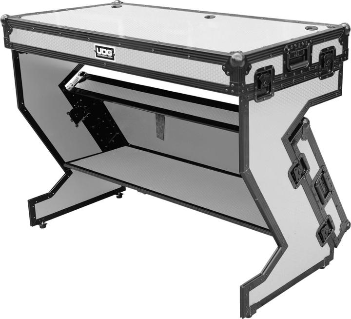 Image du produit UDG Ultimate Flight Case Portable Z-Style Dj Table White Plus (Wheels)