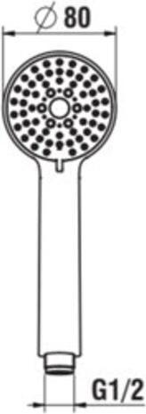 Produktbild Laufen Stella 80 (3 Strahlarten)