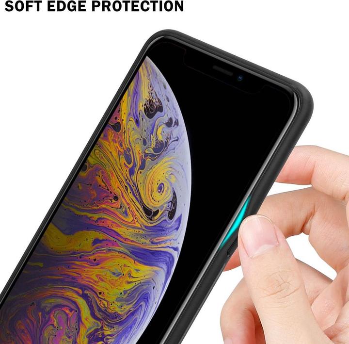 Actual product image Cadorabo TPU Striped Glass Cover (Apple iPhone XS Max)