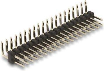 Actual product image Delock Male header 20 pin, grid spacing 2.54 mm, 2-row, angled, 5 pieces