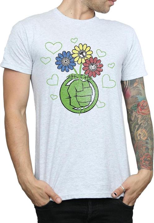 Actual product image Mens Hulk Flower Fist T-Shirt (S)