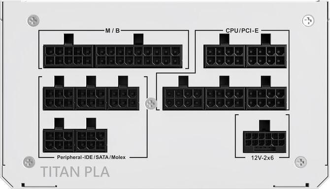 Produktbild Montech Titan PLA 850W - 80 PLUS & Cybenetics Platinum, modular, PCIe 5.1 - 850 Watt (850 W)