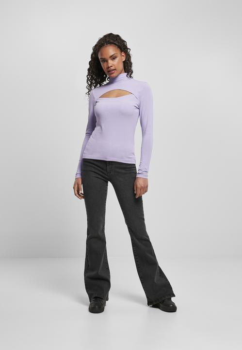 Actual product image Urban Classics Ladies Cut-Out Turtleneck Longsleeve (XS)