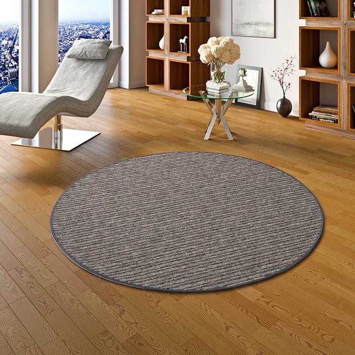 Image du produit Snapstyle Streifenberber Tapis Marta Rond (200x200 cm)