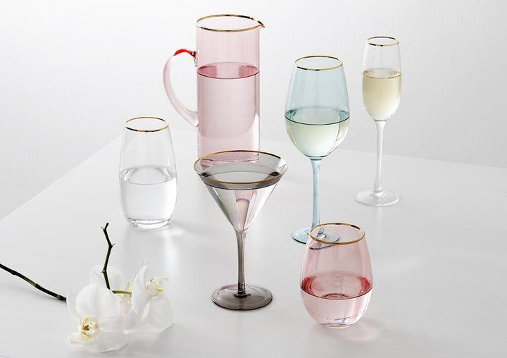 Image du produit Ladelle Verres à vin faits main Chloe Peach (lot de 4) (4 Verres, Set de verres à vin)