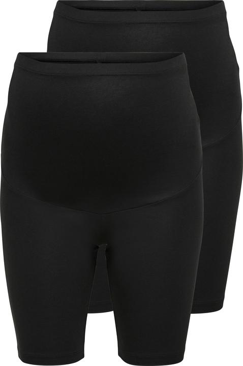 Only Maternity Mama Basic 2er-Pack Radlerhose