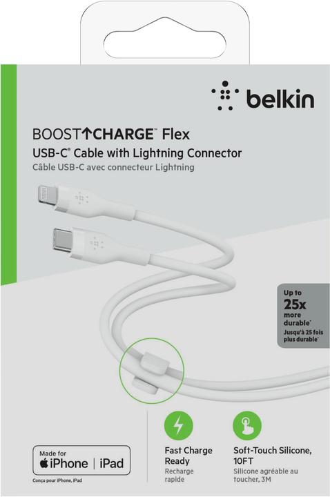Actual product image Belkin USB C — Lightning (3 m, USB 2.0)