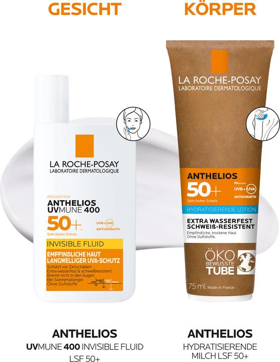 Image du produit La Roche Posay Anthelios Lait Solaire (Lait solaire, SPF 50+, 75 ml, 85 g)