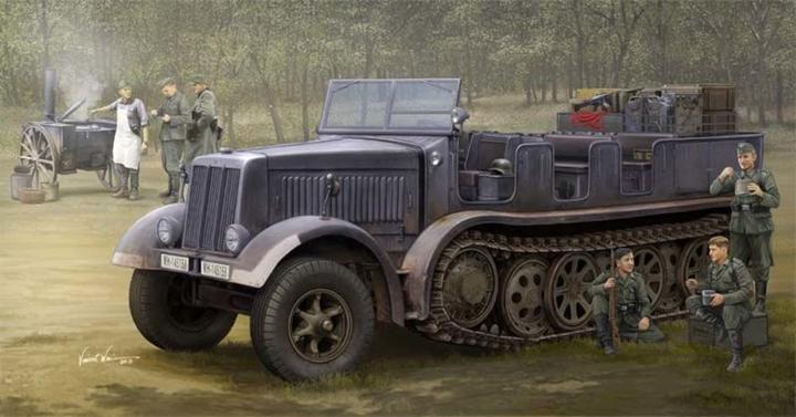 Image du produit Trumpeter Tracteur d'artillerie Sd.Kfz.8(DB9)Half-Track