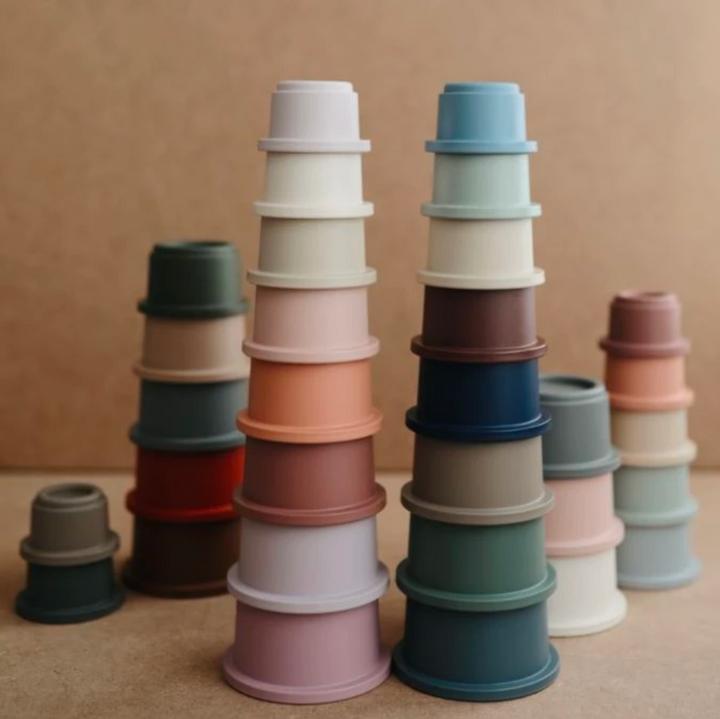 Actual product image Mushie Stacking tower