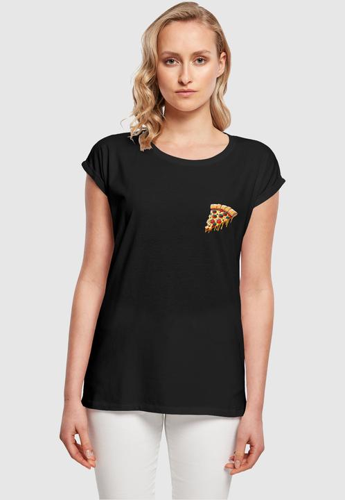 Produktbild Merchcode Ladies Pizza Comic Extended Shoulder Tee - 116357 (XXL)