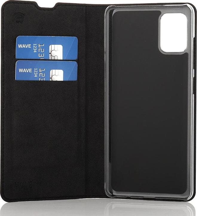 Produktbild Wave BookCase -suojakotelo, Samsung Galaxy A51, musta (Samsung Galaxy A51)