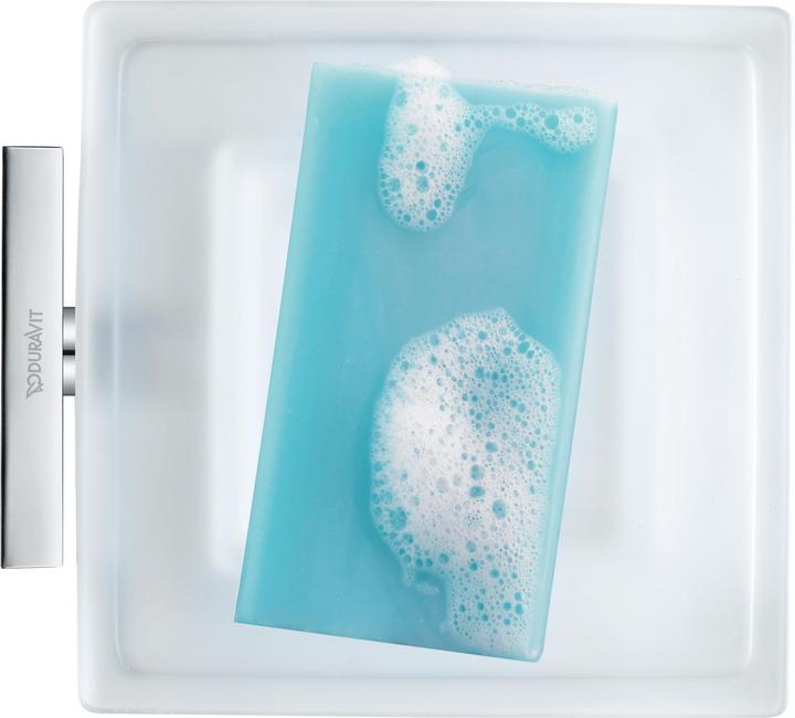 Duravit Soap dish KARREE glass matt chrome
