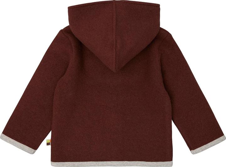 Actual product image loud + proud Wool fleece jacket with hood (86)