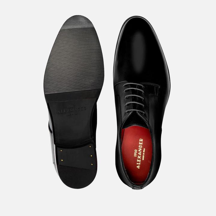 Actual product image Alexander 1910 Derby Montenapoleone - Black Smooth Calf (44)
