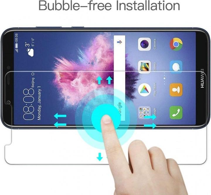 Produktbild Screenguard Huawei P Smart Panzerglas Schutzfolie Case Friendly Design (1 Stück, Huawei P Smart)