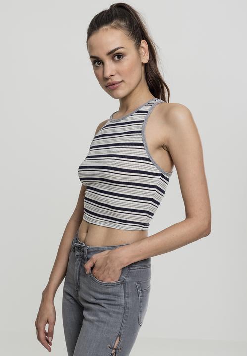 Actual product image Urban Classics Ladies Rib Stripe Cropped Top (L)
