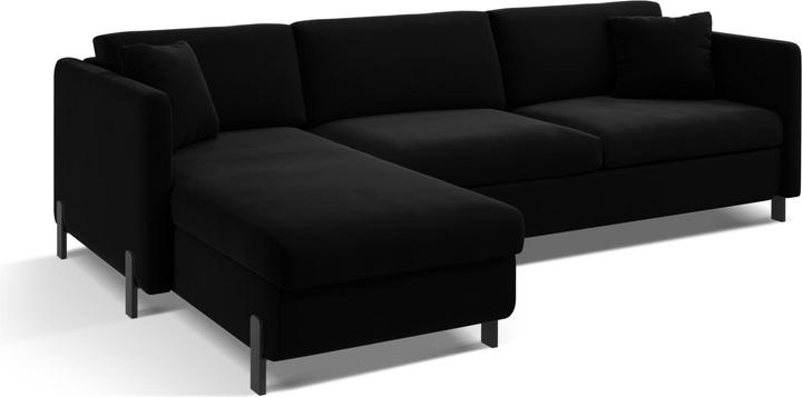 Actual product image Micadoni Velvet Left Corner Sofa With Bed Function, "Gloria", 4 Seats, 260x170x80Made in Europe (Corner sofa)