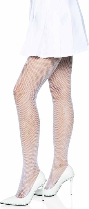 Produktbild Leg Avenue Glitzer Netzstrumpfhose weiss-silber (One Size)
