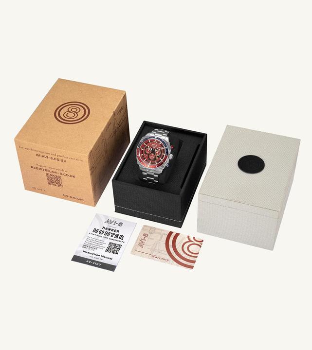 Actual product image AVI-8 AV-4100-22 Hawker Hunter Dual Time (Chronograph)
