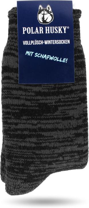 Immagine prodotto Polar Husky Farbige Vollplüsch-Socken mit Wolle (Confezione singola, 47 - 50)