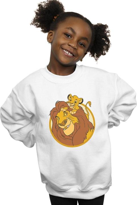 Actual product image Disney Girls The Lion King Mufasa And Simba Sweatshirt (116)