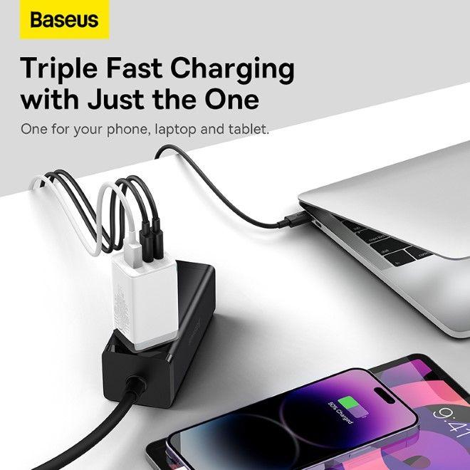 Produktbild Baseus GaN5 Pro Dual USB-C und USB-A Fast Charger (65 W)