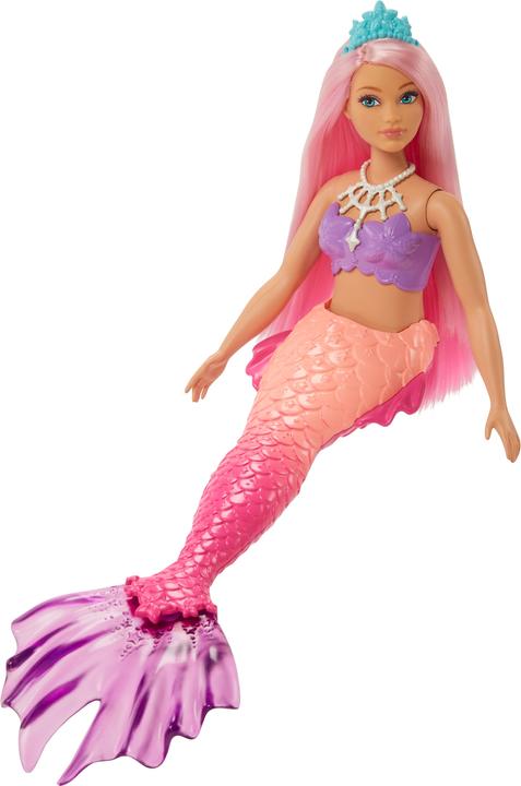 Actual product image Barbie Dreamtopia mermaid doll (curvy, pink hair), toys from 3 years old