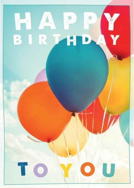 Image du produit Cart Carte d'anniversaire Happy Birthday to you - Maxi Card A4