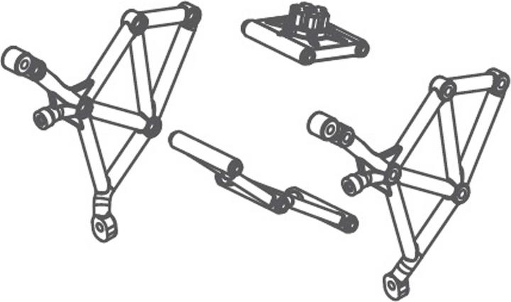 Actual product image Absima Spare Wheel Mount