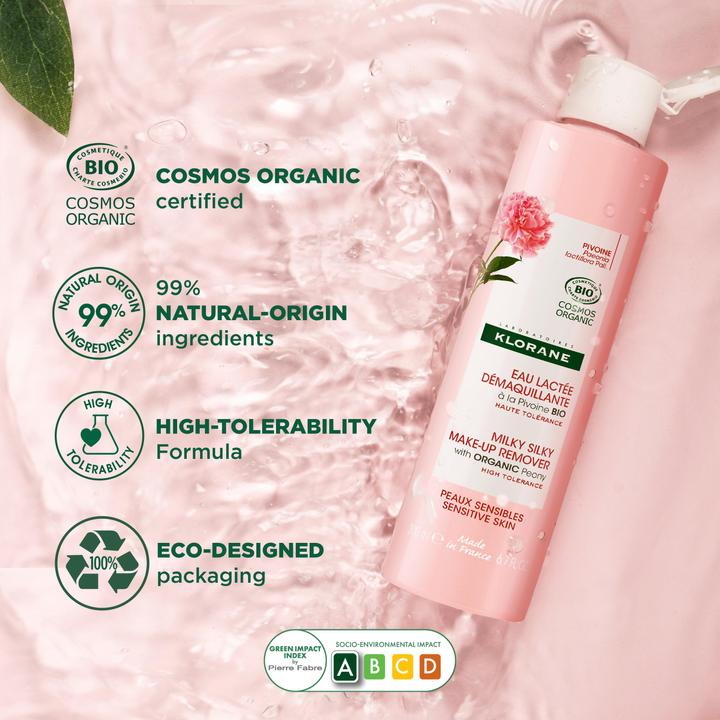 Immagine prodotto Klorane Pivoine bio eau démaquillante lactée lait (Panni pulizia, 200 ml)