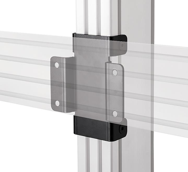 Actual product image b-tech BT8380-JPK - Wall plate - Black - Steel - 140.8 mm - 57 mm - 158 mm